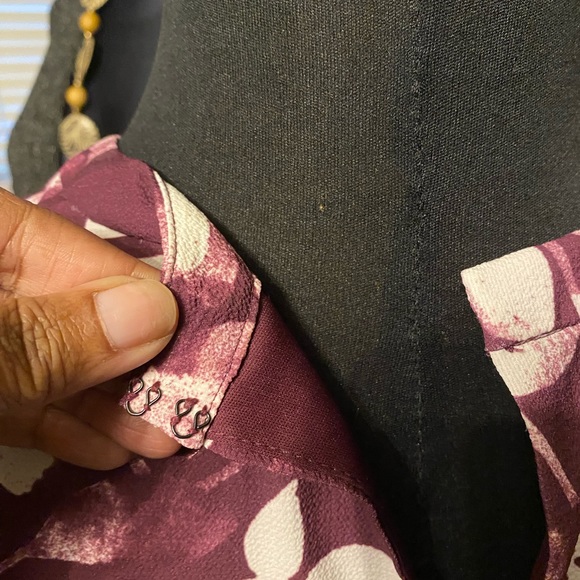 Purple and white maxi dress, size 18. - Picture 4 of 9